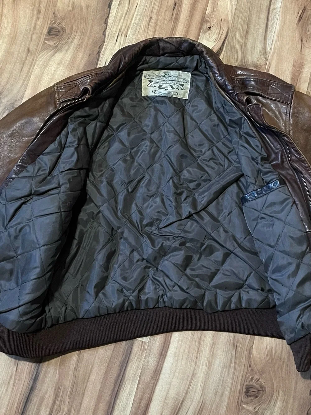 Vintage 80s Banana Republic A-2 Leather Jacket One Harrison St San Francisco 38